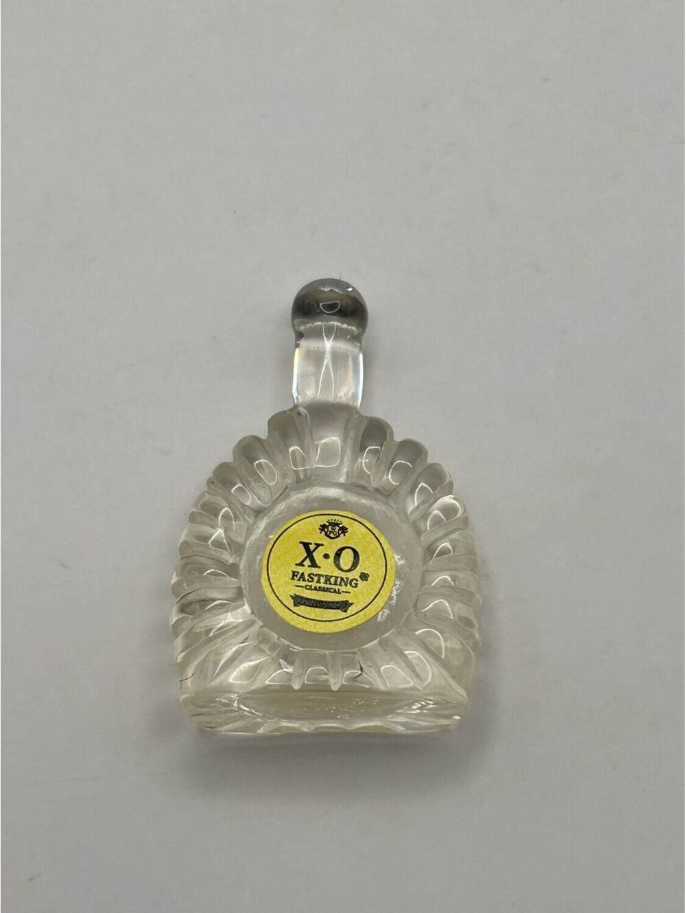 Fastking X.O Classical Miniature Decanter Bottle Dollhouse Scale Clear